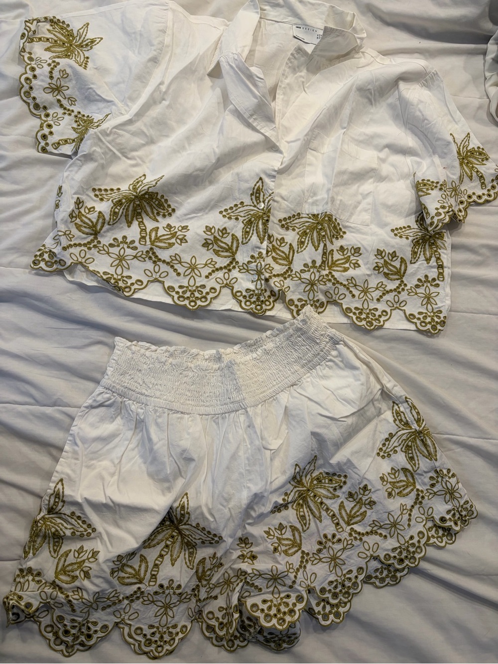 ASOS White Set with Embroidery - Picture 2 of 5